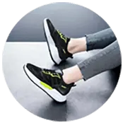 Black Lifestyle running sneakers, air cushioning, elastic closure lightweight stretchable design