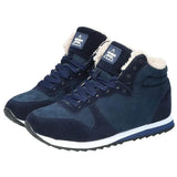 Warm Inner Lining Water Repellent Winter, Fall and Autumn Boots with rubber soles and reinforced heel Blue