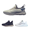 Running Sneakers Black, Beige, White with air cushioning soles and airflow insole white black biege