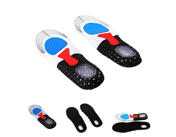 Soft air cushioning and airflow orthopedic insole with stable support