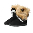 Warm Water Repellent Winter Boots with warm lining and anti-slip soles Black