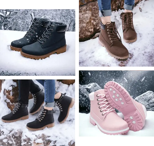 All Seasons Lifestyle Boots Pink, Army, Black and Blue with warm inner lining and water repellent technology