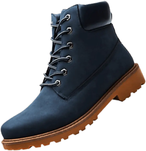 Warm Inner Lining winter, fall and autumn boots with water repellent coating and reinforced heel Blue