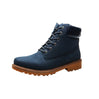 Warm Inner Lining winter, fall and autumn boots with water repellent coating and reinforced heel blue