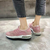 Fashionable, stylish, sport shoes, running shoes, everyday sneakers, breathable design, aircushioning, heel support, elastic closure, easy slip in. pink trainers