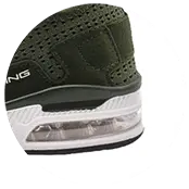 Elastic design with reinforced heel running shoes and soft air cushioning soles