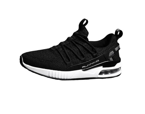 Black Sneakair III Running shoes white with easy slip in design and elastic shoe laces for easy fit.