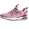 Pink Sneakair III Running shoes white with easy slip in design and elastic shoe laces for easy fit.