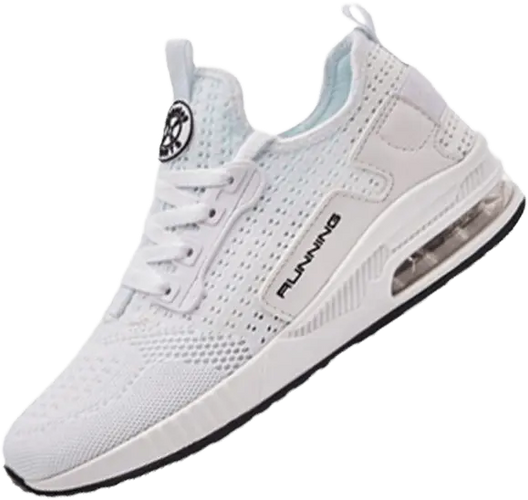 White Sneakair II Running shoes white with easy slip in design and elastic shoe laces for easy fit.