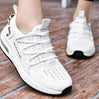 White Sneakair III Running shoes white with easy slip in design and elastic shoe laces for easy fit.