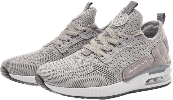 Grey colored sneakers, lifestyle, every day wear, all seasons, army running shoes